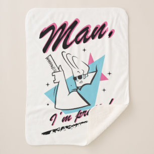 Johnny Bravo - Man I'm Pretty Retro Graphic Sherpa Blanket