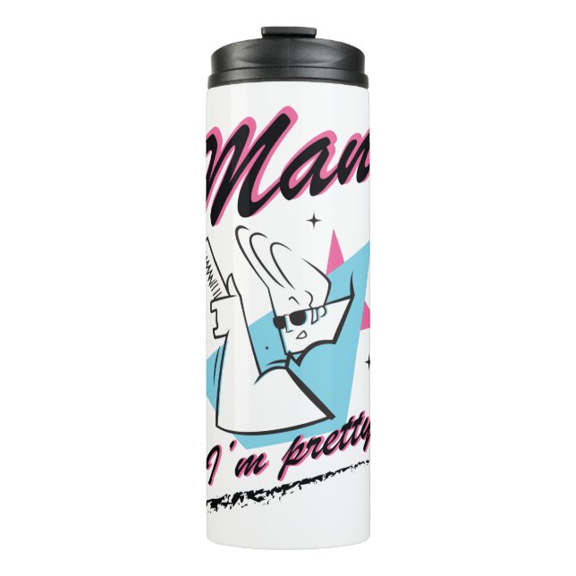 Johnny Bravo - Man I'm Pretty Retro Graphic Thermal Tumbler (Front)
