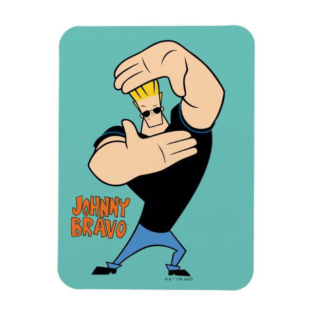 Johnny Bravo Picture Frame Pose Magnet (Vertical)