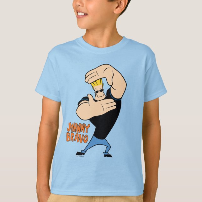 Johnny Bravo Picture Frame Pose T-Shirt (Front)