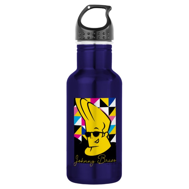 Johnny Bravo Pop Art Graphic 532 Ml Water Bottle (Front)