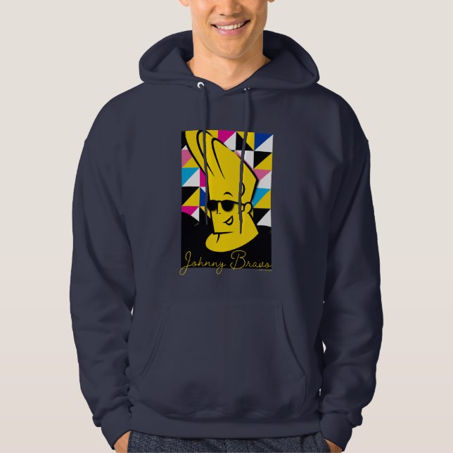 Johnny Bravo Pop Art Graphic Hoodie (Front)
