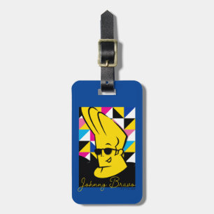 Johnny Bravo Pop Art Graphic Luggage Tag