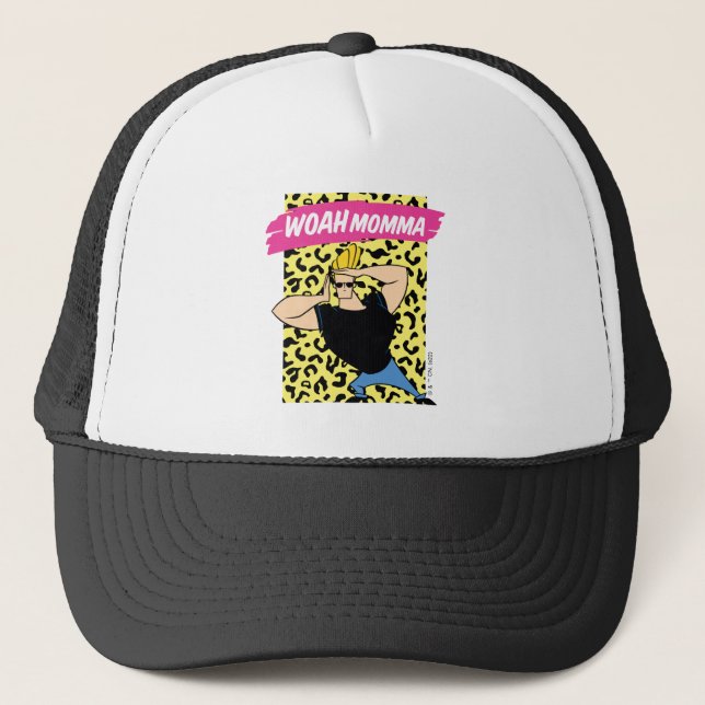 Johnny Bravo - Woah Momma Trucker Hat (Front)