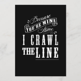 Johnny Cash Baby Shower Invitation