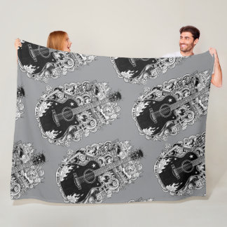 Johnny Cash Inspired Guitar Blanket