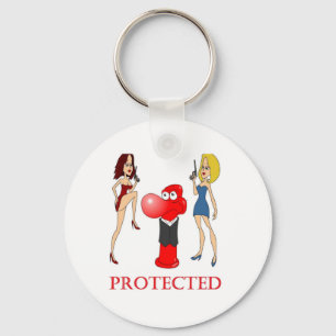 Johnny Condom Protected Key Ring