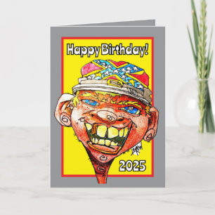 Johnny Gold Tooth Celebrate Your Happy Birthday Card