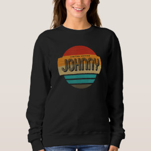 Johnny Name Retro Vintage Sunset Limited Edition Sweatshirt
