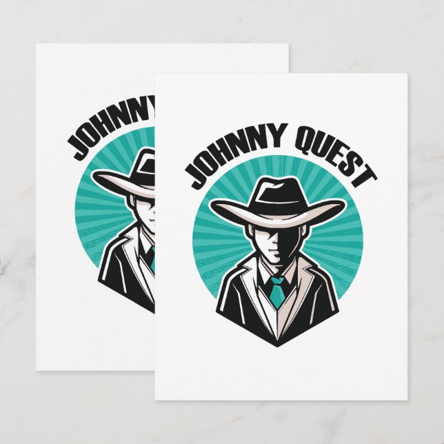 Johnny Quest Enclosure Card (Front/Back)