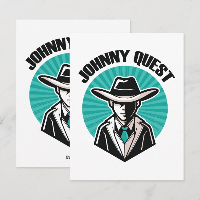 Johnny Quest Holiday Card (Front/Back)