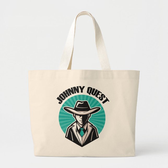 Johnny Quest Large Tote Bag (Front)