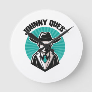 Johnny Quest Round Clock