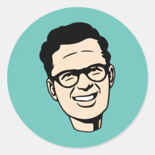 Johnny Random Classic Round Sticker
