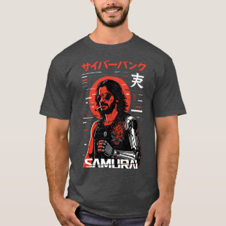 Johnny Silverhand Samurai Cyberpunk girl T-Shirt