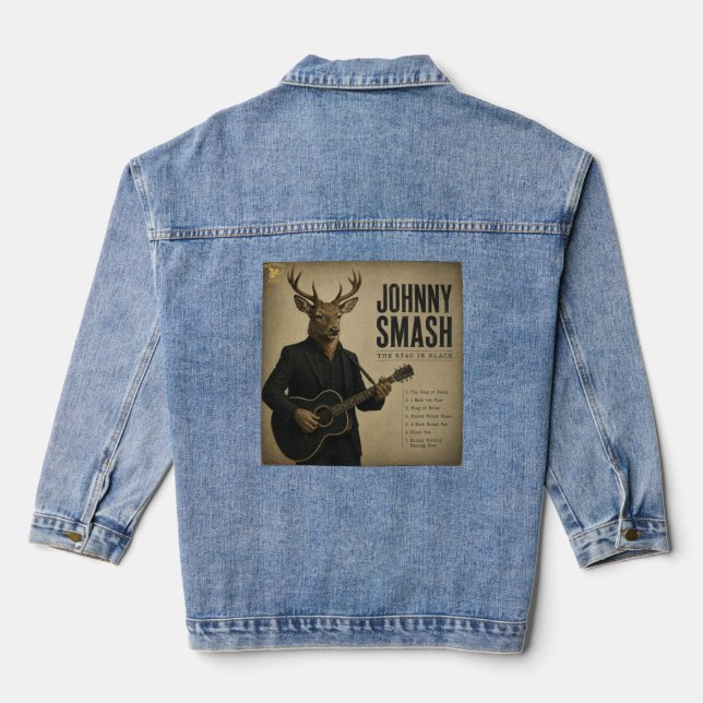 Johnny Smash Album: a Parody Denim Jacket (Back)