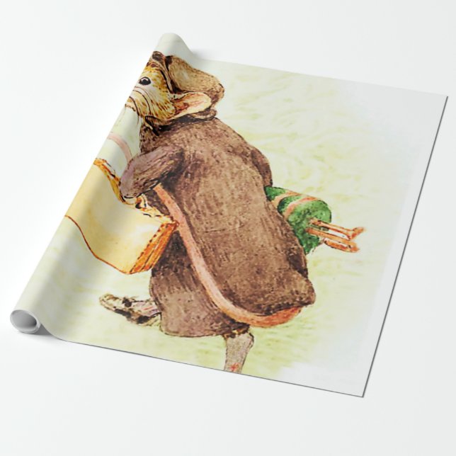 “Johnny Town-mouse” by Beatrix Potter Wrapping Paper (Unrolled)