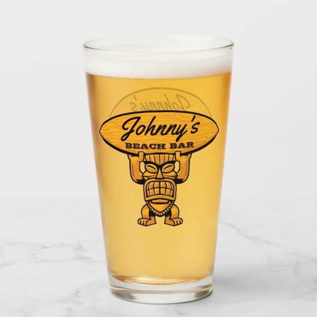 Johnny's Beach Bar Glass (Front Filled)