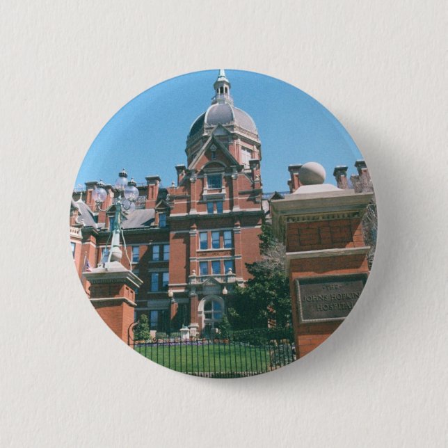 Johns Hopkins Hospital 6 Cm Round Badge (Front)