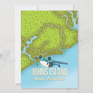 Johns Island ,south Carolina USA map.