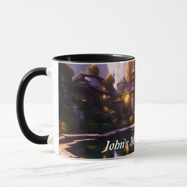 John's Morning Brew Personalised Customisable Mug (Left)