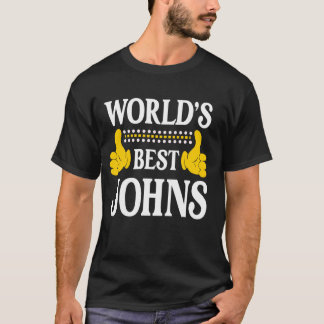 Johns Surname Funny Team Family Last Name World's  T-Shirt