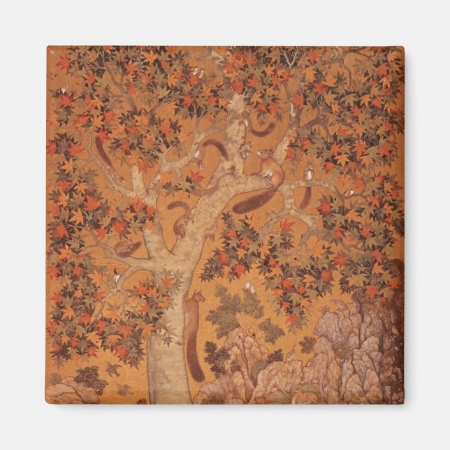 Johnson Album I, No.30 Squirrels on a plane Magnet (Front)