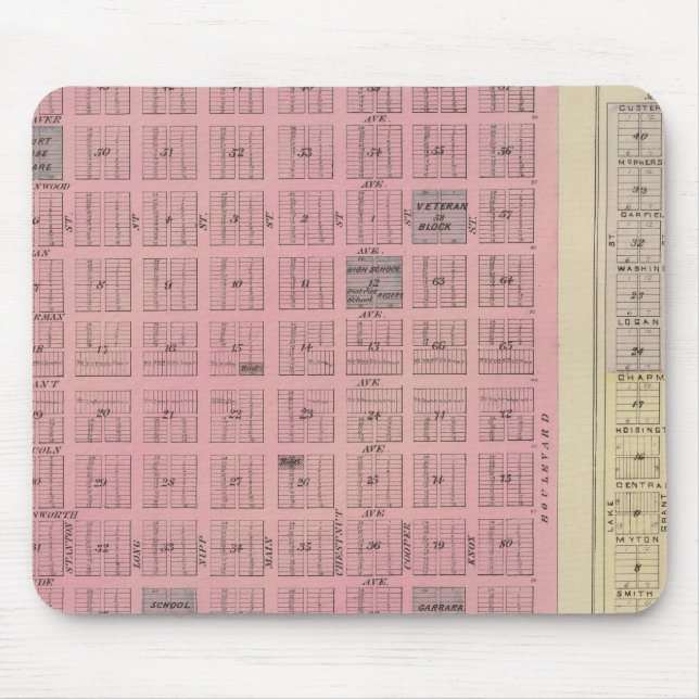 Johnson City and Ulysses, Kansas Mouse Pad (Front)