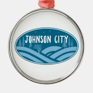 Johnson City Tennessee Outdoors Metal Ornament
