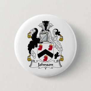 Johnson Family Crest 6 Cm Round Badge