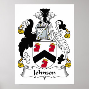 Johnson Family Crest Poster