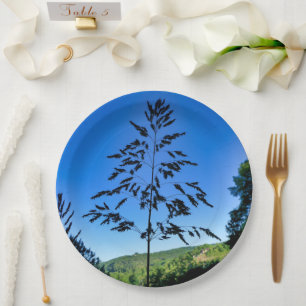 Johnson Grass Paper Plate