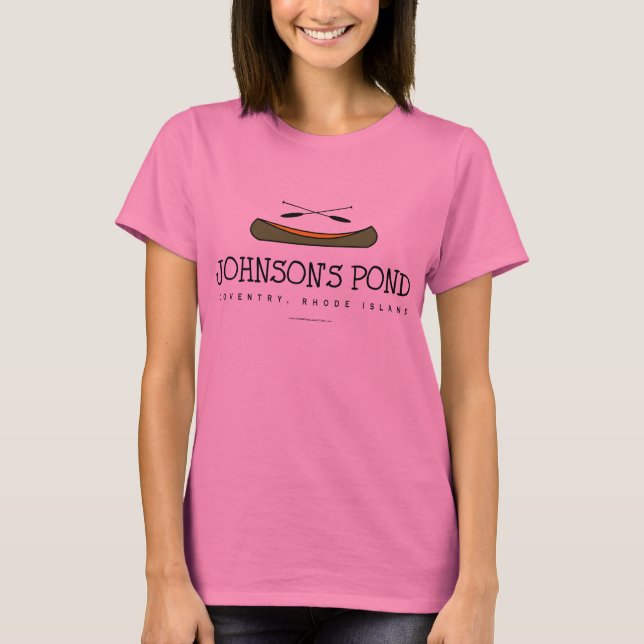 Johnson Pond (green canoe) T-Shirt (Front)