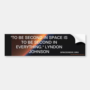 Johnson Quote Bumper Sticker