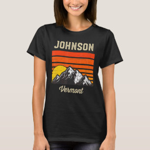 Johnson Vermont Retro Vintage City State Usa T-Shirt