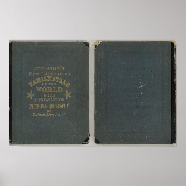 Johnson's New Illustrated Family Atlas Poster (Front)