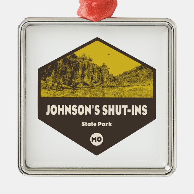 Johnson's Shut-Ins State Park Missouri Metal Ornament (Front)