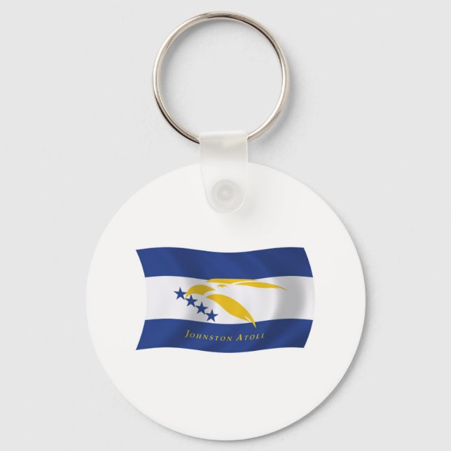 Johnston Atoll Flag Keychain (Front)