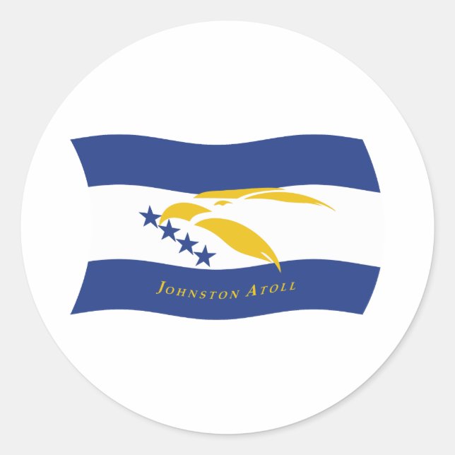 Johnston Atoll Flag Sticker (Front)