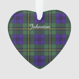Johnston clan Plaid Scottish tartan Ornament