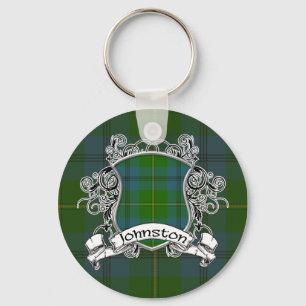 Johnston Tartan Shield Key Ring
