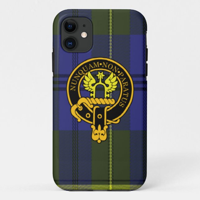 Johnstone Scottish Crest and Tartan iPhone 5/5S Case-Mate iPhone Case (Back)