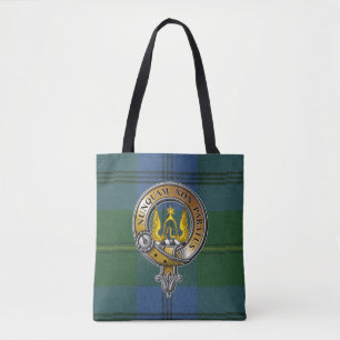 Johnstone Tartan & Badge Tote Bag