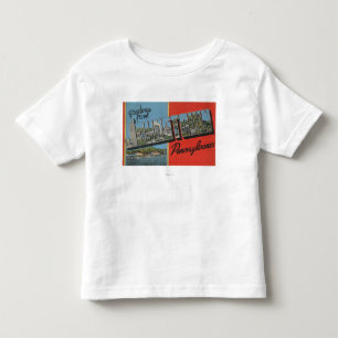 Johnstown, Pennsylvania - Large Letter Scenes Toddler T-Shirt