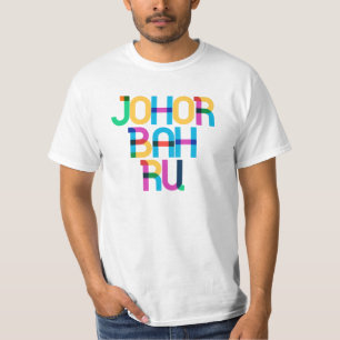 Johor Bahru Malaysia Pop Art Letters T-Shirt