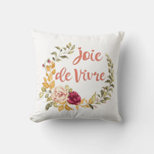 Joie de Vivre French Saying Cushion