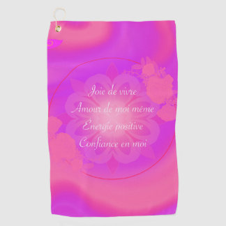 Joie de vivre golf towel