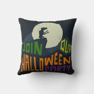 Join Halloween Party Cushion