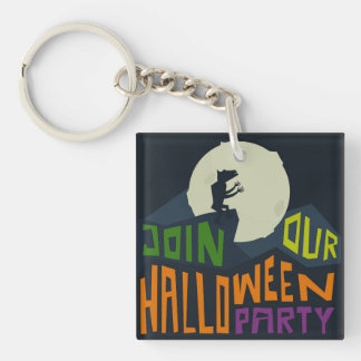 Join Halloween Party Key Ring