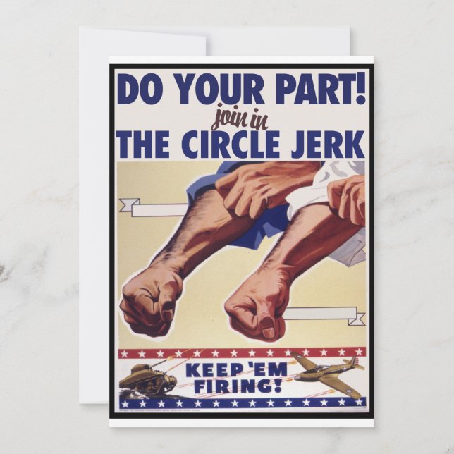 Join in the Internet Circle Jerk Invitation (Front)